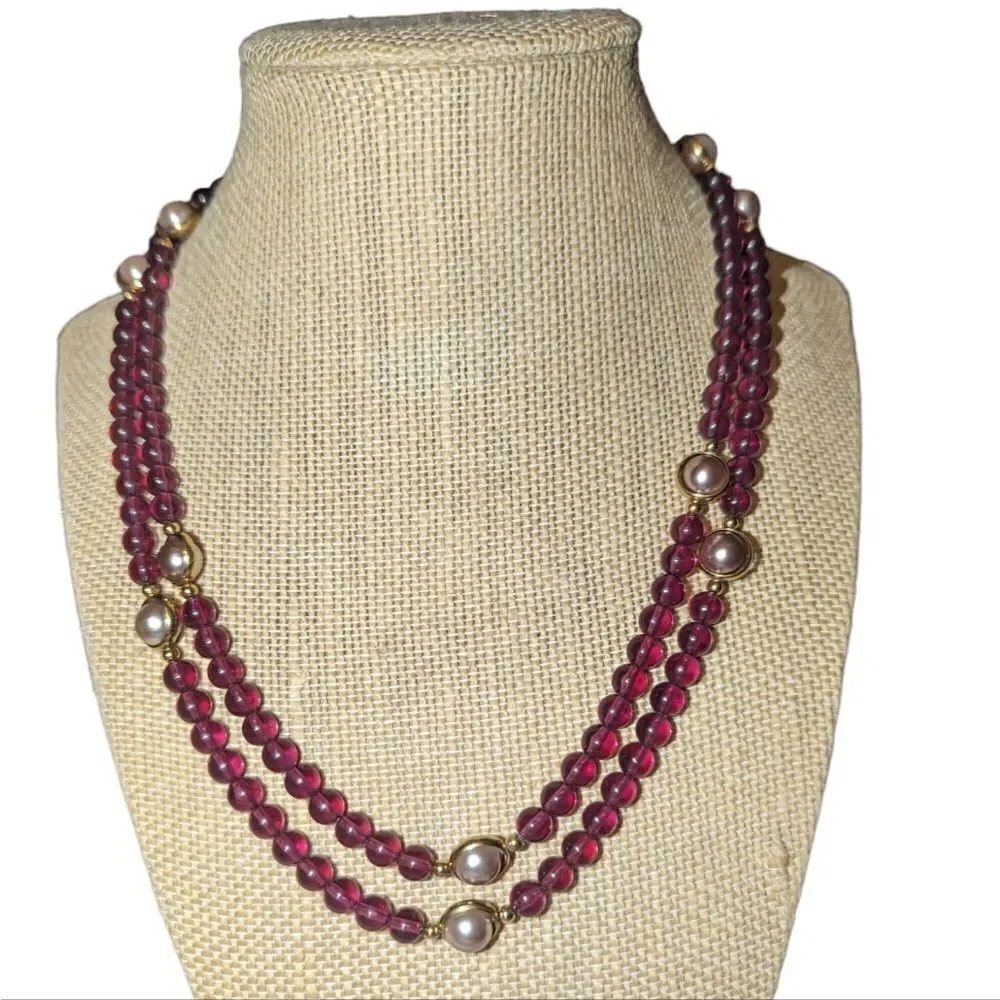 ‎Vintage 80s Avon beaded necklace - Picture 2 of 6